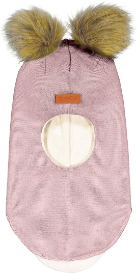 Gugguu Merino Furry Balaclava - MEADOW MALLOW - 5-12MONTHS