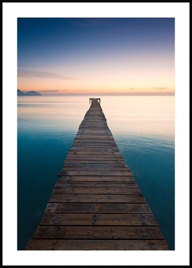 Blue Jetty Plakat / 50x70cm