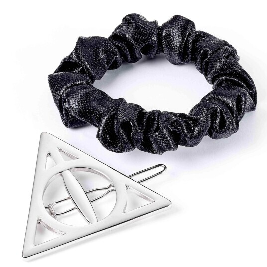Harry Potter Hårstrikk og Hårspenne Deathly Hallows 2-pk -  - Voksen - Polyester