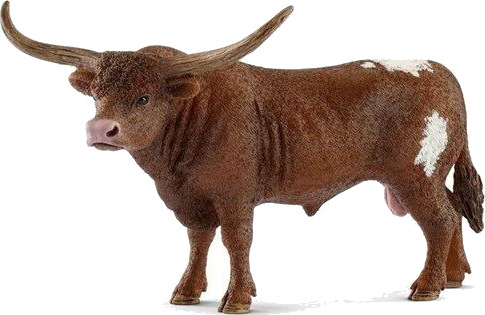 Schleich Texas Longhorn Bull Figur - 9 cm H - Plast