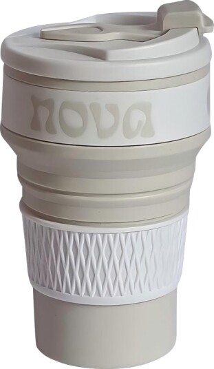 Nova Dynamic Sammenleggbar Kopp 350ml Creme Nova Dynamic Sammenleggbar Kopp 350ml Creme