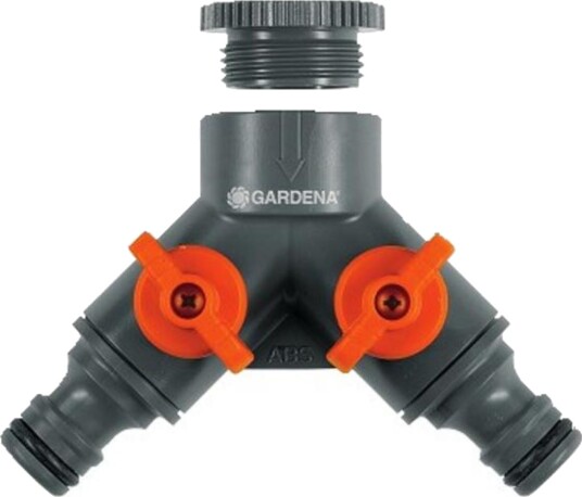 Gardena 2-veis krankobling 3/4" / 1/2"