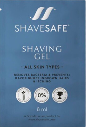 Shavesafe Travel Shaving Gel 8 ml 2 stk. Shavesafe Travel Shaving Gel 8 ml 2 stk.