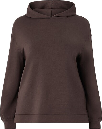 Ellos Plus collection Hettegenser med bred passform Brun