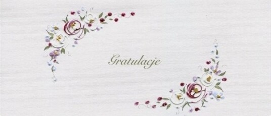Mak Karnet Gratulasjonskort Dl G08 Blomster