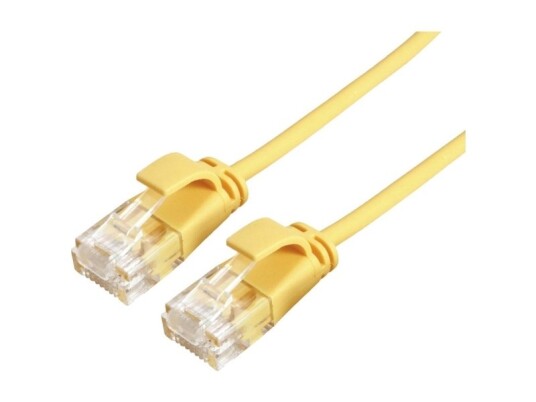 Roline Green 21443921 Rj45 Netværkskabel Patchkabel Cat 6A U/Utp 0.30 M Gul Ikke Skærmet Halogenfri Flammehæmmende 1 Stk