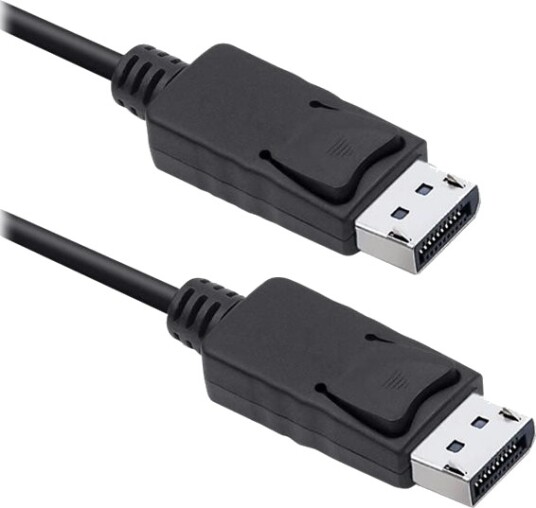 Qoltec Displayport-Kabel Displayport Hann Til Displayport Hann Displayport 1.2 1 M 1080P-Støtte 5K 30Hz Støtte Svart