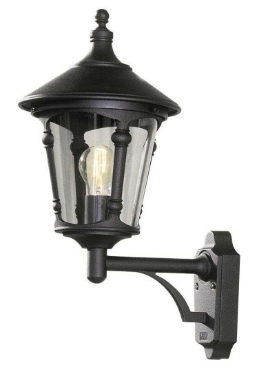Konstsmide Virgo Utendørs Vegglampe Classic Svart Konstsmide Virgo Utendørs Vegglampe Classic Svart