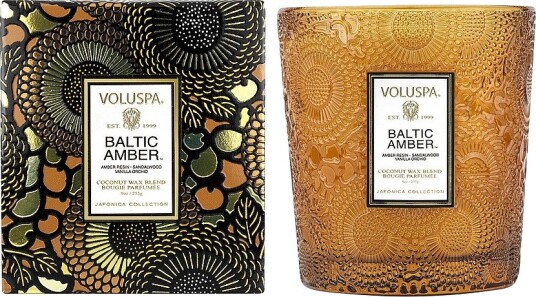 Voluspa Baltic Amber Classic Boxed Candle 60H Brun