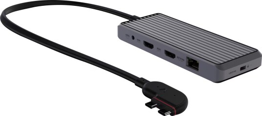 Unisynk 10 Port Dual Screen Hub adapter for Mac (stellargrå)
