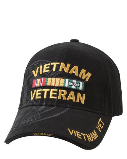 Rothco Deluxe Cap Shadow - 'Vietnam-veteran' Svart