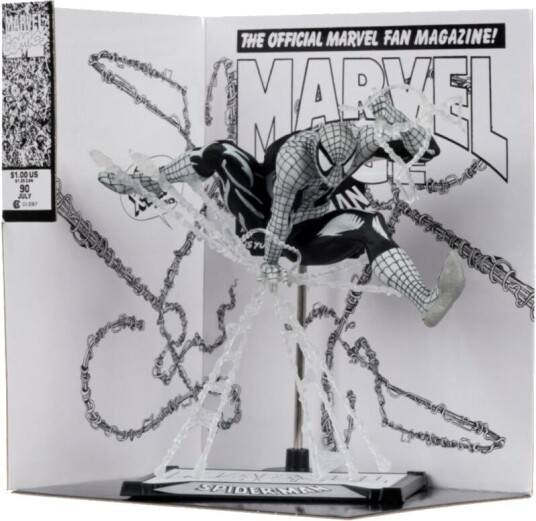 Marvel Pvc Statue 1/10 Spider-Man (Marvel Age #90) (Line Art) - 18 Cm