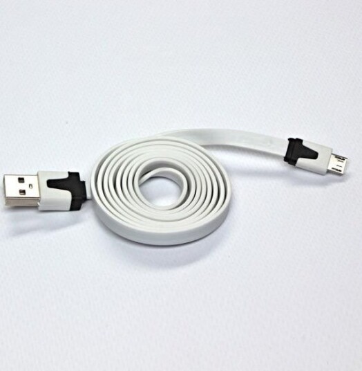Usb-Kabel Neutral Usb-A Til Microusb 1 M Hvit
