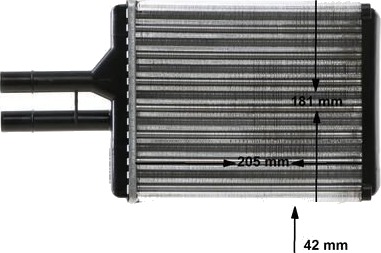 Varmeapparat register MAHLE AH 145 000S Varmeapparat register MAHLE AH 145 000S