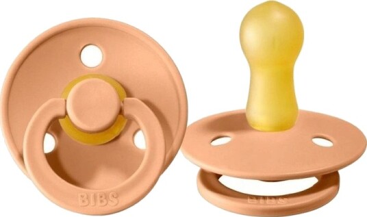 Bibs Smokk I Naturgummi 6+ mnd M Fersken