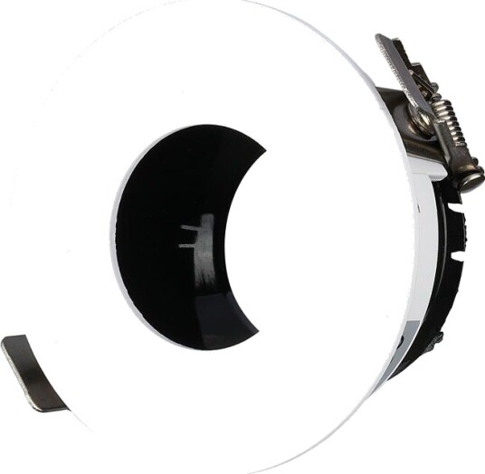 V Tac GU10 innfellingsspot   Rund hvit/sort aluminium hull: Ø7,5 cm mål: Ø8 cm