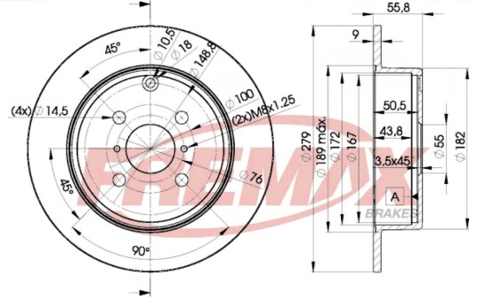 Bremseskive FREMAX BD-2081