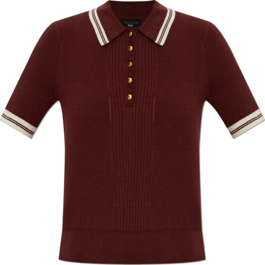 Rag & Bone Dame Topper Rød XS, Rag & Bone Dame Topper Rød XS,