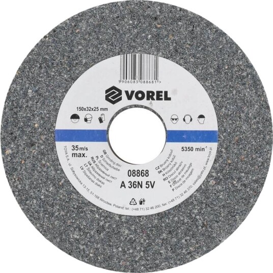 VOREL 08868 Slipeskive, vinkelsliper