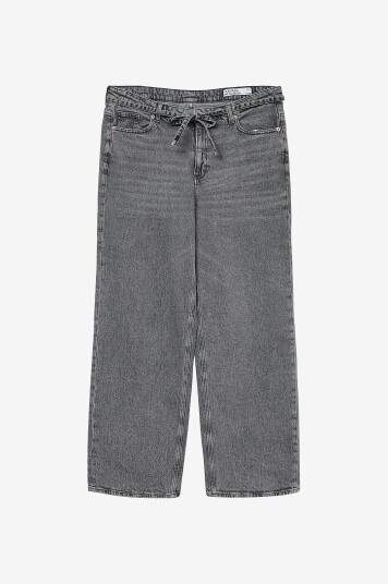 Vero Moda Curve   Jeans vmcTessa HR Wide Belt Jeans Ra206   Grå