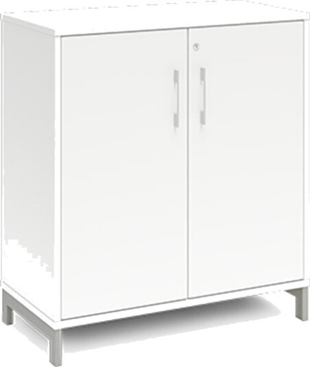 Kontorskab Dna, 800X890 Mm, Hvid/Sort 2A4/2A4 Kontorskab Dna, 800X890 Mm, Hvid/Sort 2A4/2A4