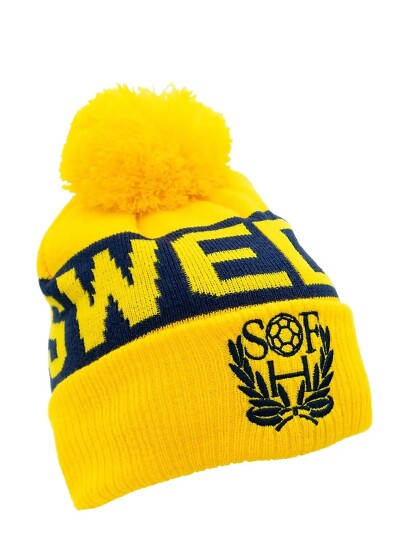 NeH Knitted Hat Yellow/Blue Yellow ONE SIZE