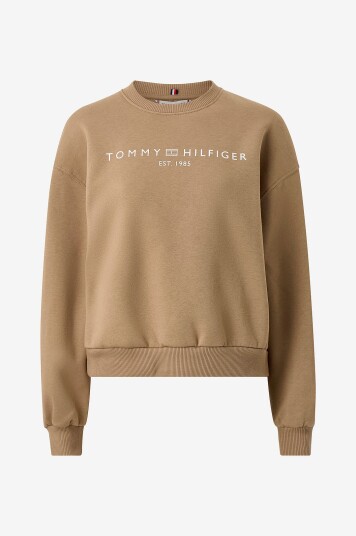 Tommy Hilfiger Collegegenser Corp Logo Mdrn Beige