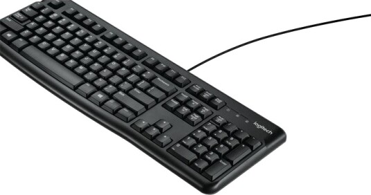 Logitech K120 Standard USB Tastatur QWERTY US International Sort