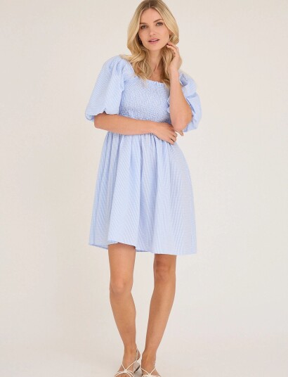 A View Cheri Short Dress   Blue   40