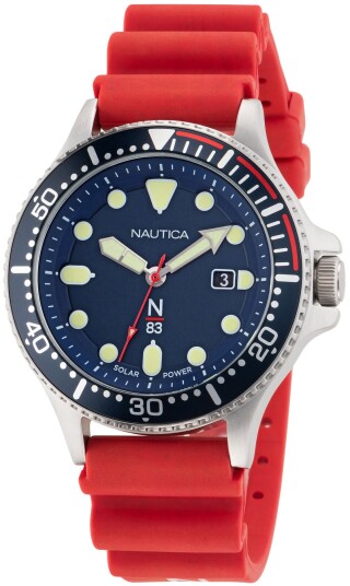 Nautica Herreklokke NAPCBS301 N83 Blå/Gummi Ø43 mm Nautica Herreklokke NAPCBS301 N83 Blå/Gummi Ø43 mm