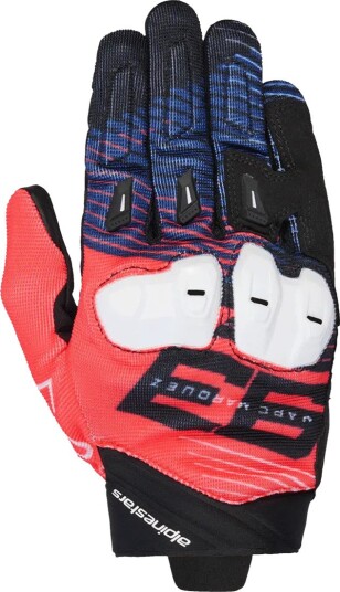 MC-hansker Alpinestars Mm93 Spx 1 Svart/Rød Fluo/Mørke Blå L