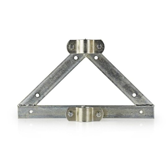 Nedis Satellitt-veggfeste | Avstand til vegg: 90 mm | Diameterklemme: 32-42 mm | Stål | Sølv