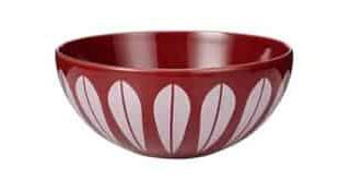 Lucie Kaas Lotus Skål 12 cm Red White Lucie Kaas Lotus Skål 12 cm Red White