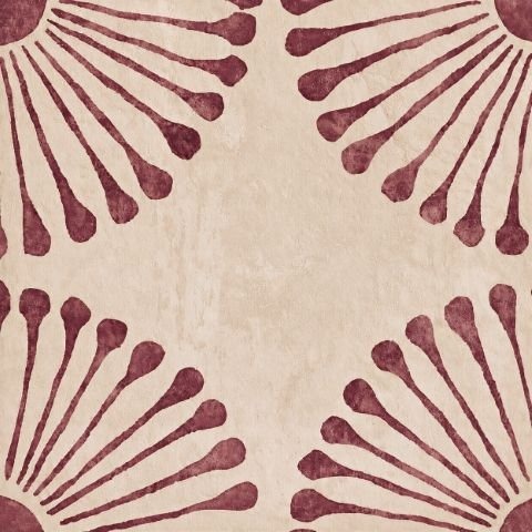 Fliseklistremerker Vintage burgunde
