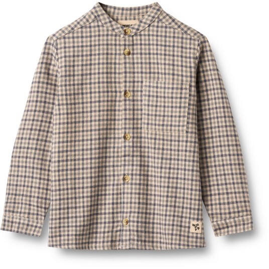 Wheat Blue Check Skjorte L/S Willum 7 år/122 Wheat Blue Check Skjorte L/S Willum 7 år/122