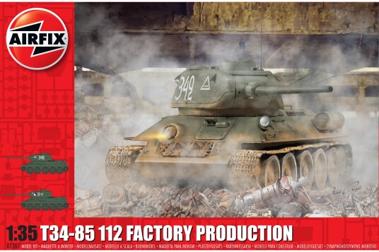 Airfix T34/85 Modelltank Fabrikkversjon 1:35