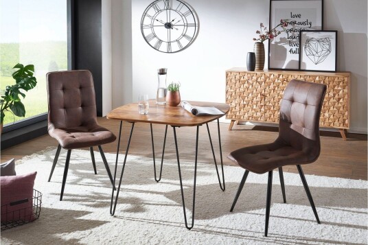 Kristl Spisebord 80 cm - Brun