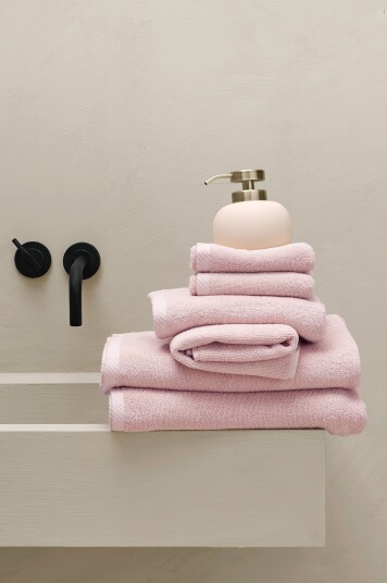 Ellos Home Frottésett Elise i 6 deler Rosa