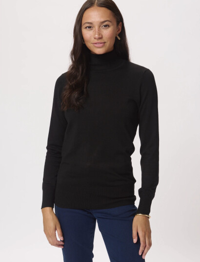 Kaffe Astrid Roll Neck - Black - XS Kaffe Astrid Roll Neck - Black - XS