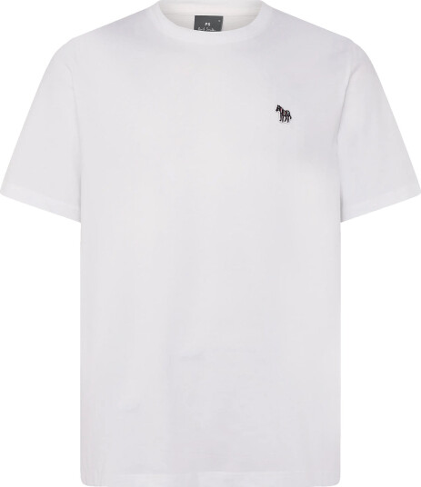 Paul Smith Mens Reg Fit Ss Tshirt Zebra - White - M