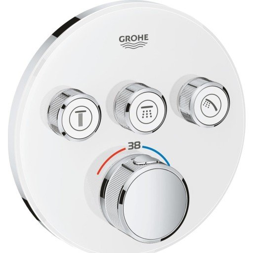 Grohe Grohtherm SmartControl dusjbatteri, hvit