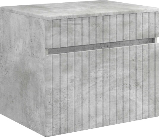 Vegghengt Badskap Betonggrå 59 x 44,5 x 50 cm Konstruert tre Vegghengt Badskap Betonggrå 59 x 44,5 x 50 cm Konstruert tre