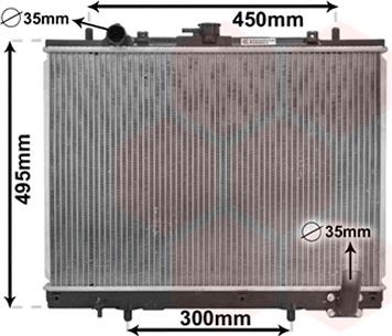 Radiator VAN WEZEL 32002161