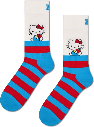Happy Socks Hello Kitty Stripes Sock Blue 41 46 Happy Socks Hello Kitty Stripes Sock Blue 41 46