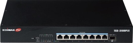 Edimax TGS-3109PLX Web Smart Switch 8 porter 2.5GbE PoE++ 200 W