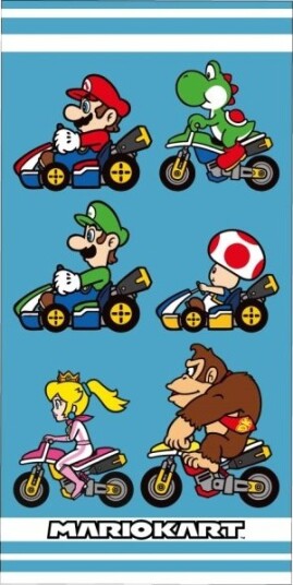 Mario Kart Badehåndklæde   100 Procent Bomuld