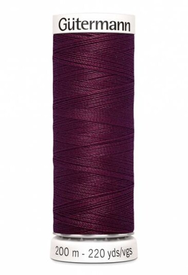 Gütermann Skarp Burgunder 108 Polyester Sytråd 200 m