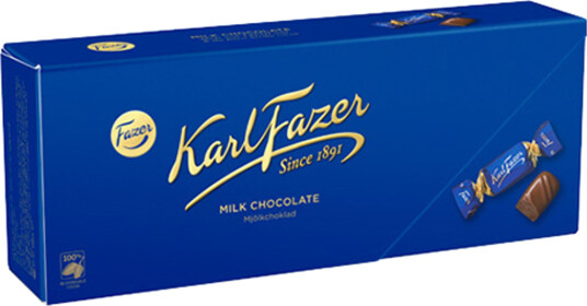 ERT Godis Singel Karl Fazer Melkesjokolade Gaveeske