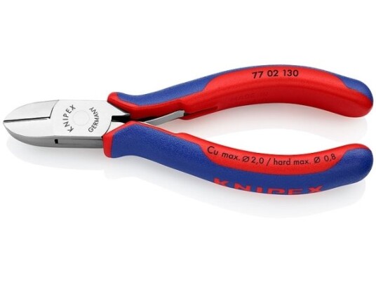 Knipex Hånd Kabelkutter 130mm Rustfritt Stål Ergonomisk Grep