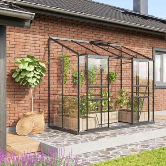 Drivhus Vitavia Ida 3,3 kvm med Sokkel